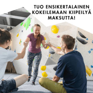 Ensikertalainen kiipeileen maksutta