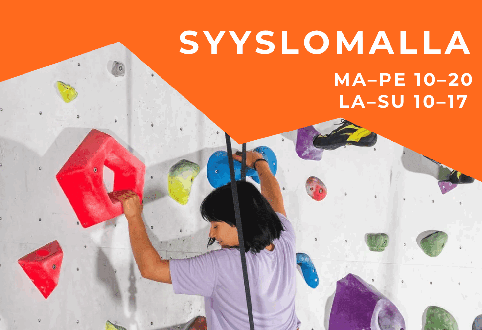 Syyslomalla avaamme joka päivä klo 10